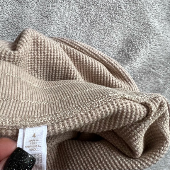 NWT Skin Leona High Rise Waffle Knit Drawstring Lounge Leggings Elm Sz 4 XL - Picture 11 of 15